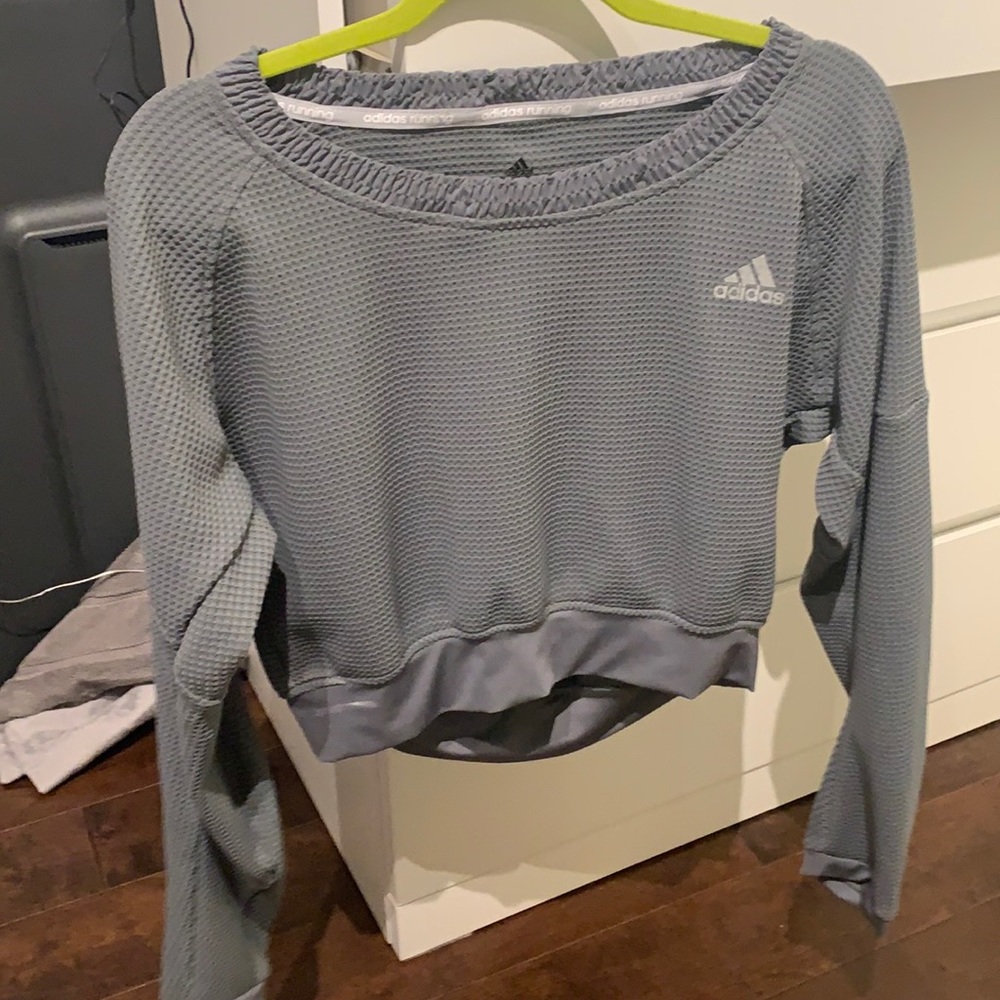 Brand new Adidas waffle crop sweater without tags